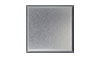 4 1/4 in. x 4 1/4 in. Brite Brushed Anodized Aluminum Tile Fiberock Backing