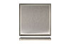 4 in. x 4 in. Stainless Steel Tile #4 Brushed Finish Turned Edge Over Fiberock Backing