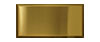 3 in. x 6 in. Stainless Steel Subway Tile #4 Brushed Brass Finish (Horizontal) Fiberock Backing