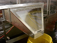 Stainless steel chute