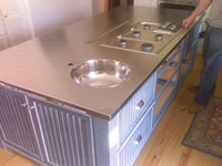 Stainless Steel island