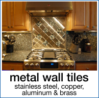 Stainless Steel, Brass, Copper and Aluminum Wall Tiles
